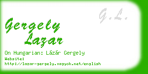 gergely lazar business card